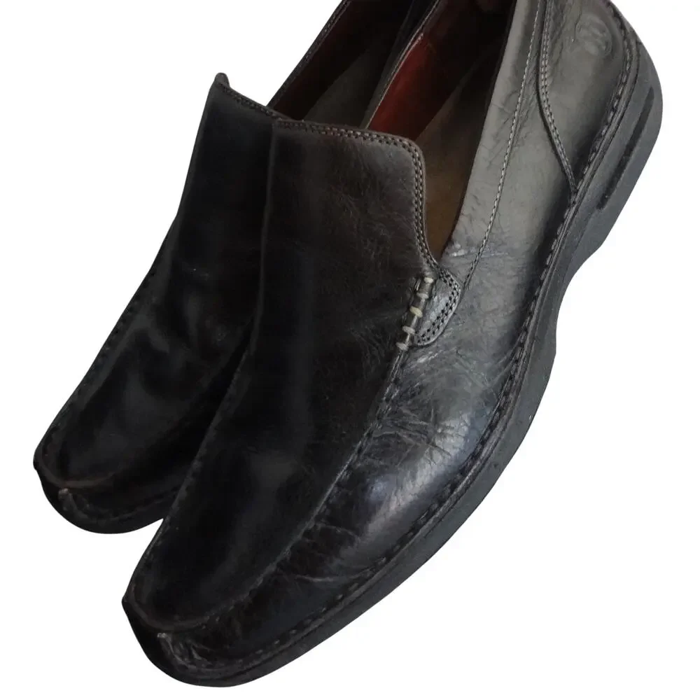 Cole Haan Tucker Venetian Black Leather Driving Loafers Men 12 Casual Dress Shoe